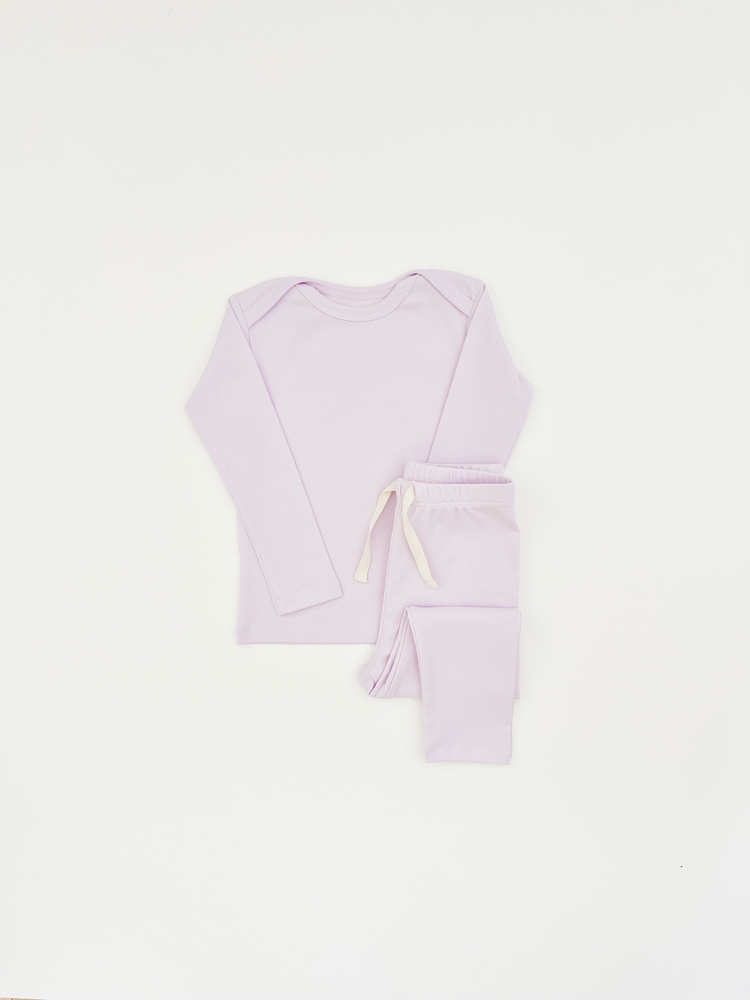 Long sleeve long pants set -Lavender