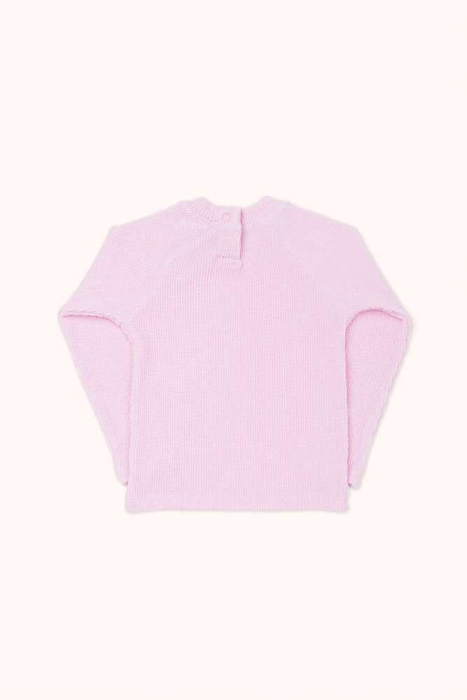 Textured Rash guard - BABY PINK