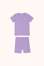 Short sleeve and pants set -  PURPLE