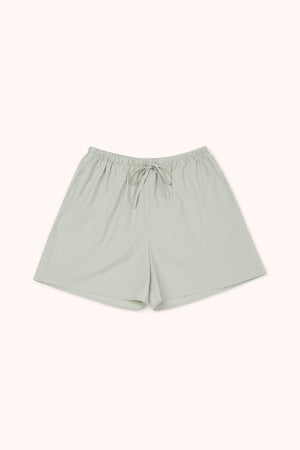 Women Midi Shorts-MIST GREEN