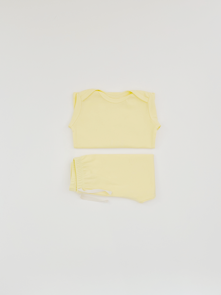 
            
                Load image into Gallery viewer, Long sleeve long pants set -Mellow Yellow
            
        