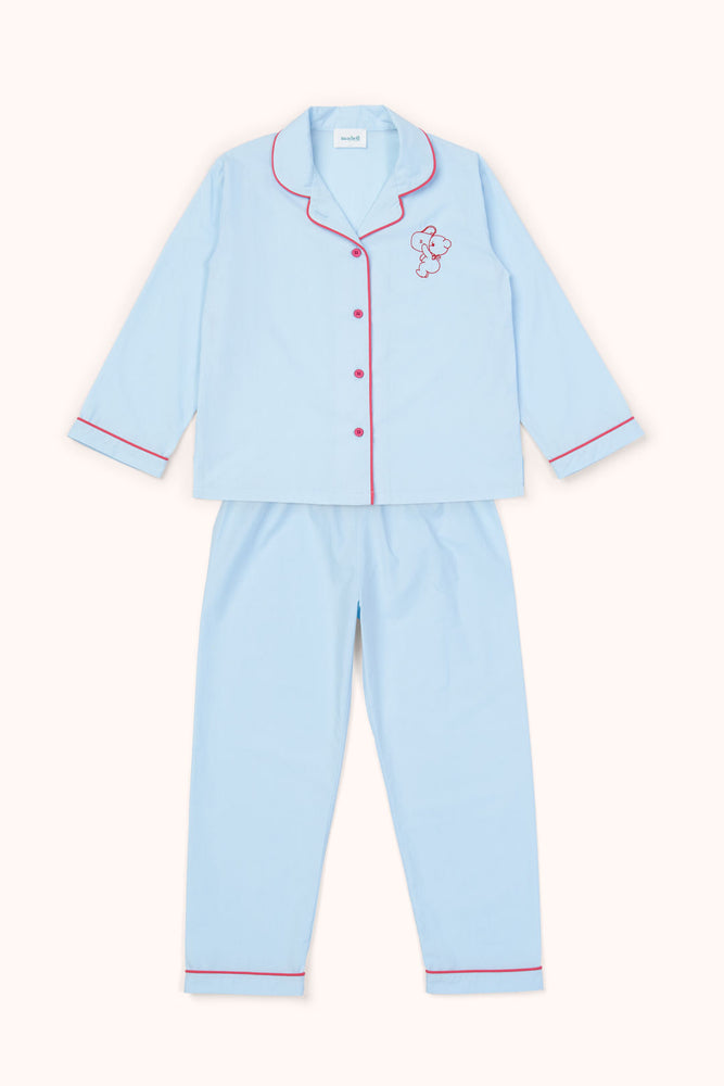 Dreamy Bear Pajama Set - Baby Blue