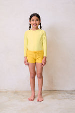 Swim Rash guard + Short Set - LEMON+YELLOW