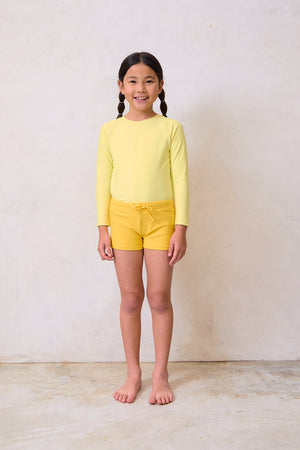 Swim Rash guard- LEMON