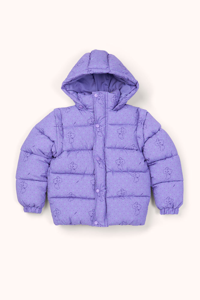 2-in-1  Wonder Puffer Jacket - Purple