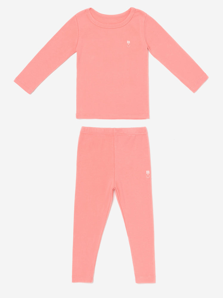 Supima long sleeve set- pink