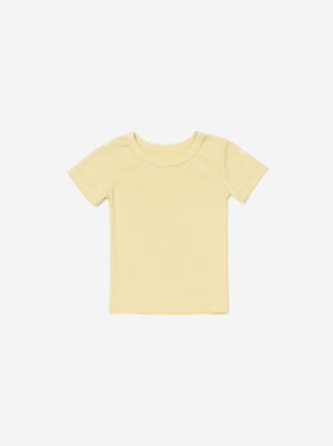 Supima short sleeve set- yellow