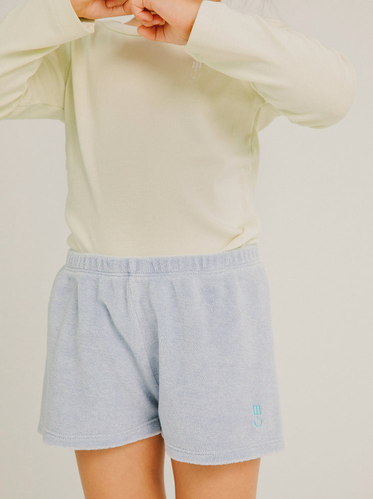 Loop terry shorts - blue