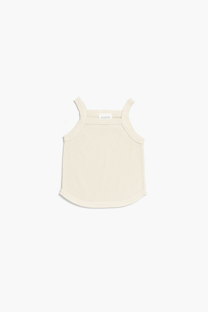 
            
                Load image into Gallery viewer, Waffle tank top - Cream
            
        