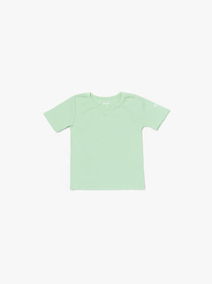 
            
                Load image into Gallery viewer, Supima short sleeve set- spring green
            
        